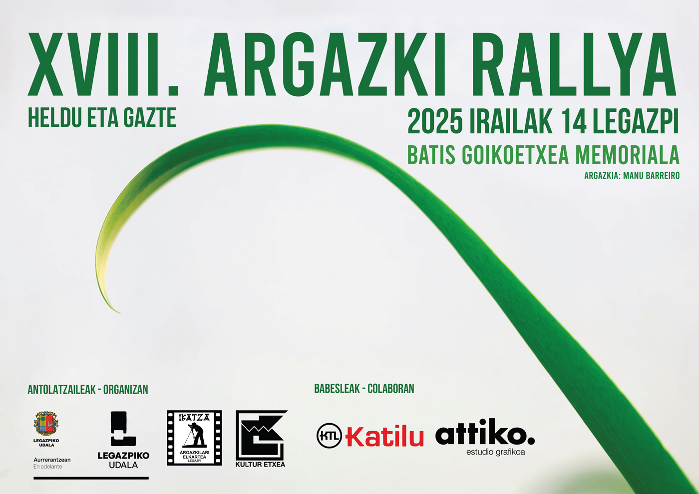 Cartel del rally fotográfico de Legazpi 2025