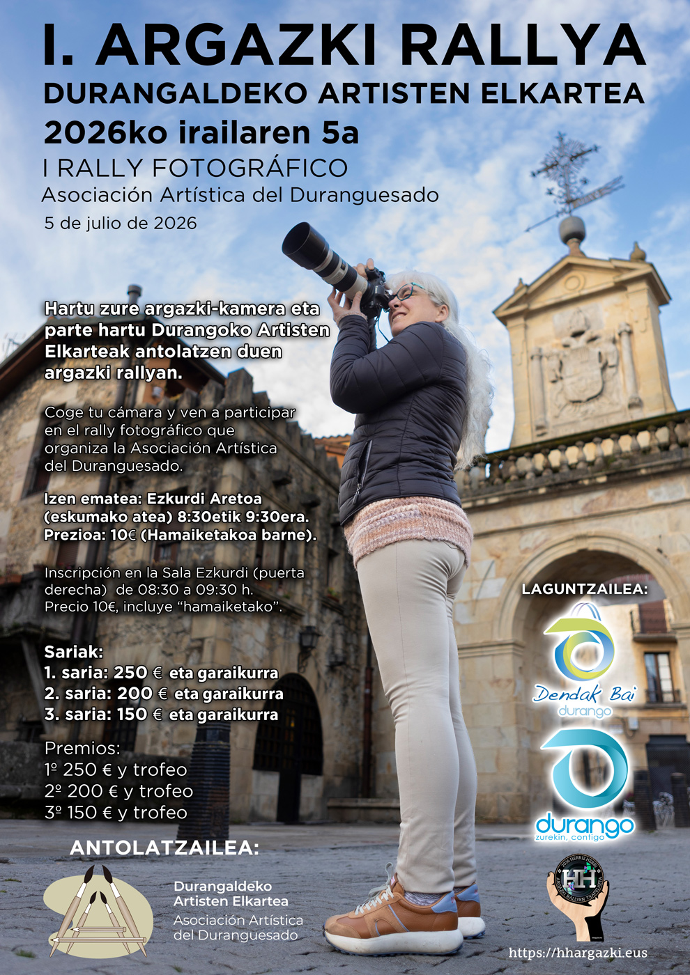 Participa en el primer rally fotográfico de Durango, oprganizado por la Asociación Artística del duranguesado de 2026