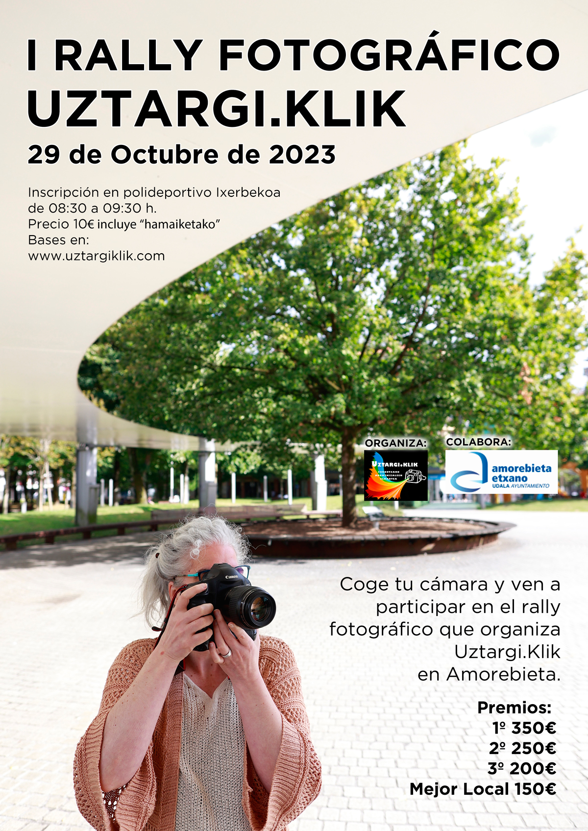 Ver a participar en el primer rally fotográfico de Amorebieta en 2023 que organiza la asociación fotográfica Uztargi.Klik